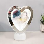 Heart-Shaped Magic Mirror (Big) – Personalized LED Photo Frame - Image 2
