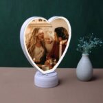 Heart-Shaped Magic Mirror (Big) – Personalized LED Photo Frame