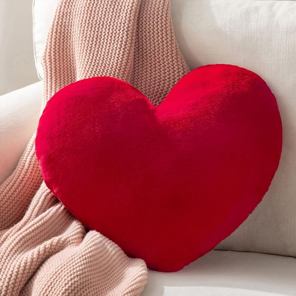 Lovw Soft & Cozy Heart-Shaped Pillow | Decorative Plush Cushion - Image 1