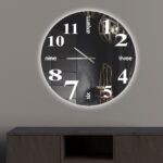 Customized Round Magic Mirror – LED Photo Frame & Hidden Clock