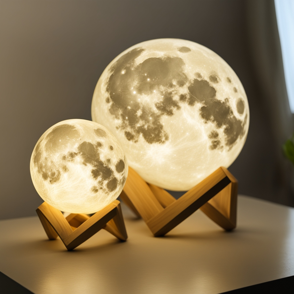 moon lamp Personalized 3D Moon Lamp | A Gift That Lights Up Love - Image 1