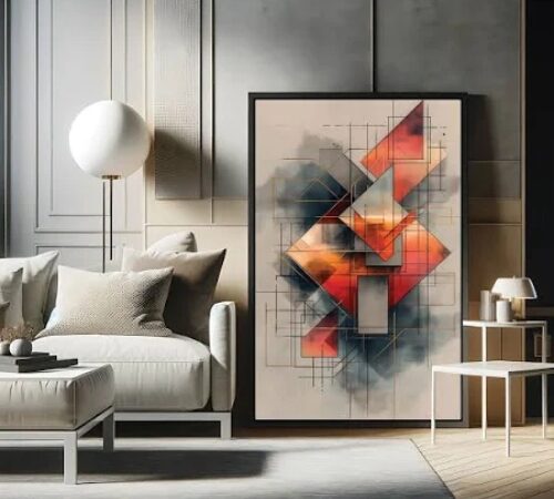 Abstract Art Work Canvas Painting |  Modern Home & Office Wall Décor 12*16