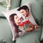 Personalized Photo Cushion Cover – Custom Printed Memory Pillow Gift