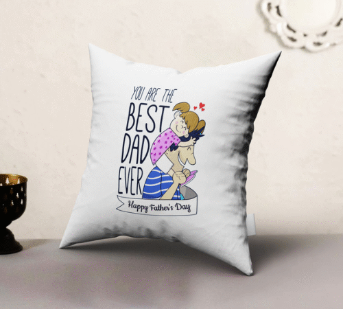 Best Dad Pillow – Custom Printed Cushion Gift for Father