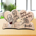 Personalized Wooden Engraving Gift | Custom Name & Message Wooden Plaque - Image 2