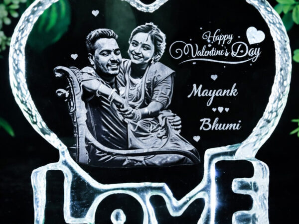 Personalized Crystal Heart Keepsake for Love