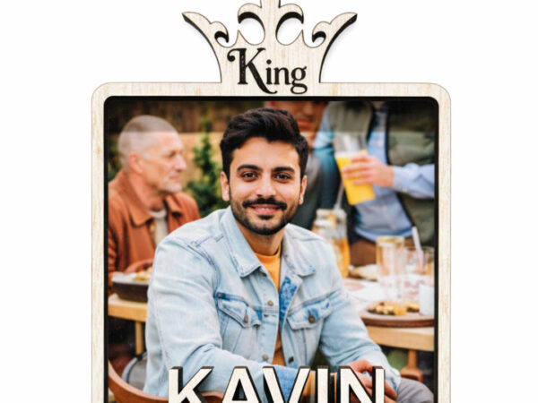 Personalized MDF Photo Fridge Magnet – Custom Wooden Style Magnet