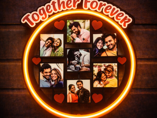 Together Forever MDF Wall Hanging – Personalized Couple Gift
